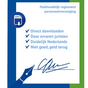 Huishoudelijk reglement Personeelsvereniging