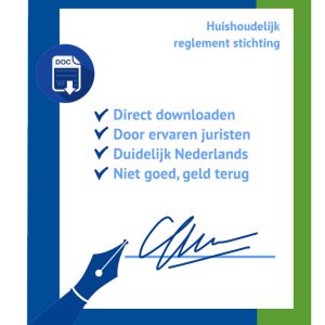 Huishoudelijk reglement stichting