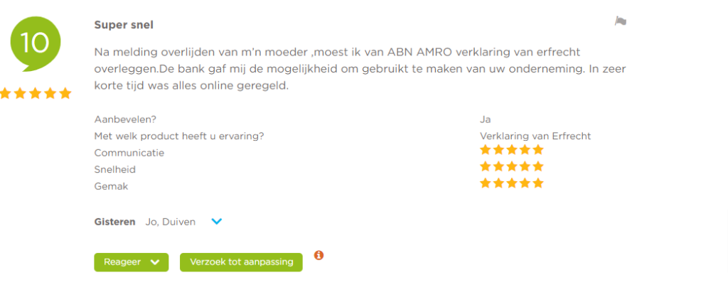 Klantenvertellen ABN AMRO